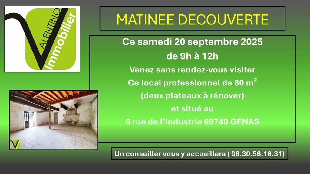Appartement Local professionnel GENAS 117000€ Valentino Immobilier Appartement Local professionnel GENAS 117000€ Valentino Immobilier